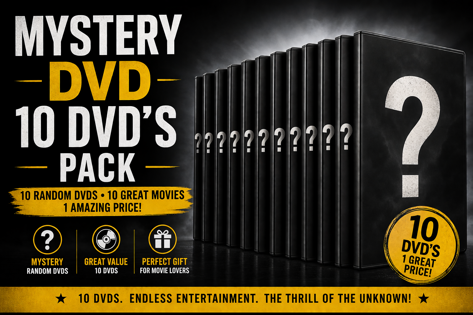 MYSTERY 10 X DVD PACK