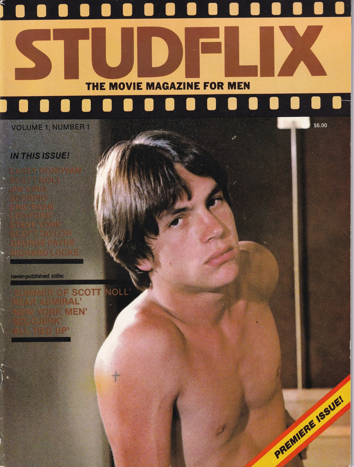 Studflix Premier Issue. The gay movie magazine for men Gay Vintage UK