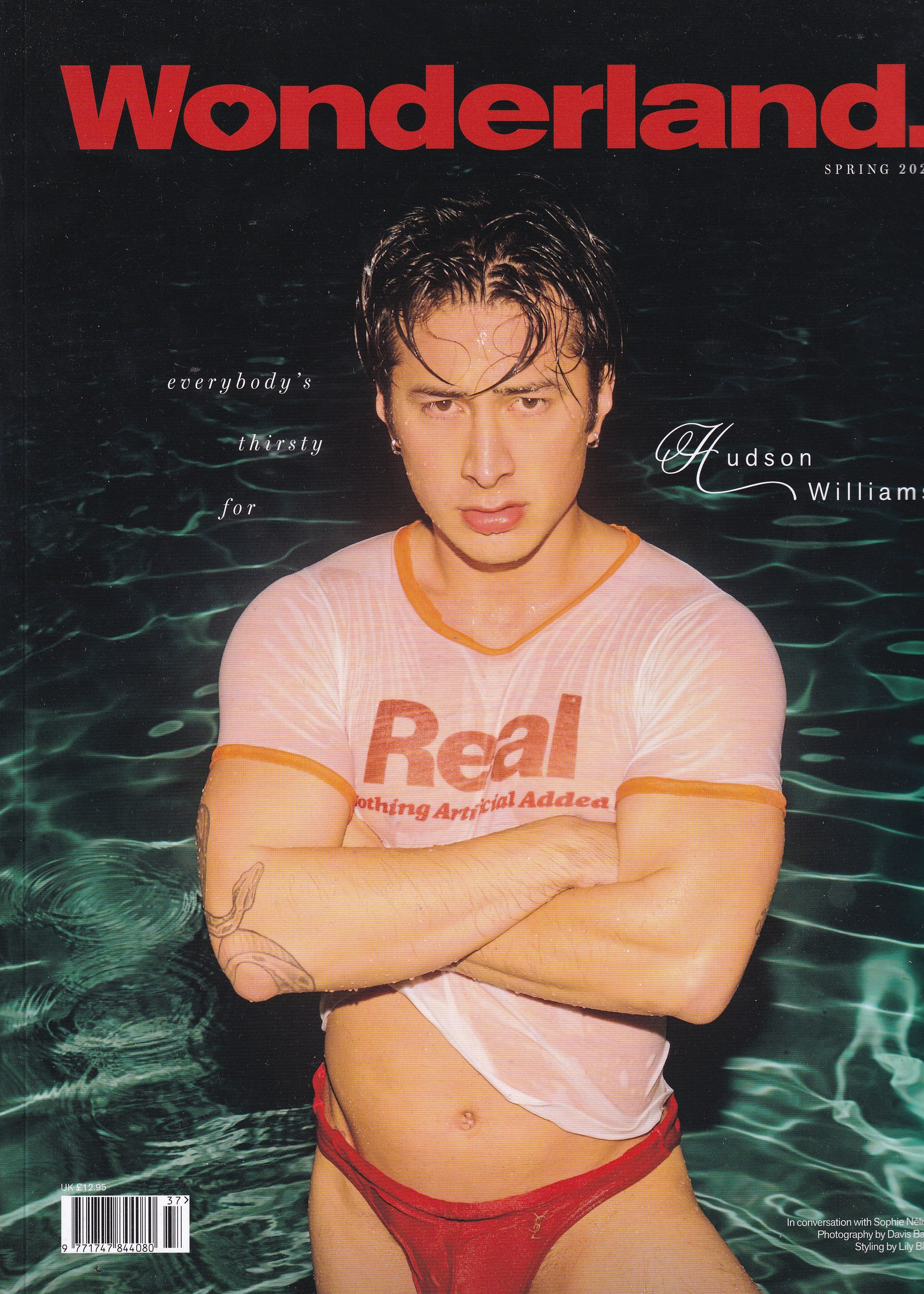 Gay Photobook/magazine - Wonderland Spring 2026 - Hudson Williams Cover