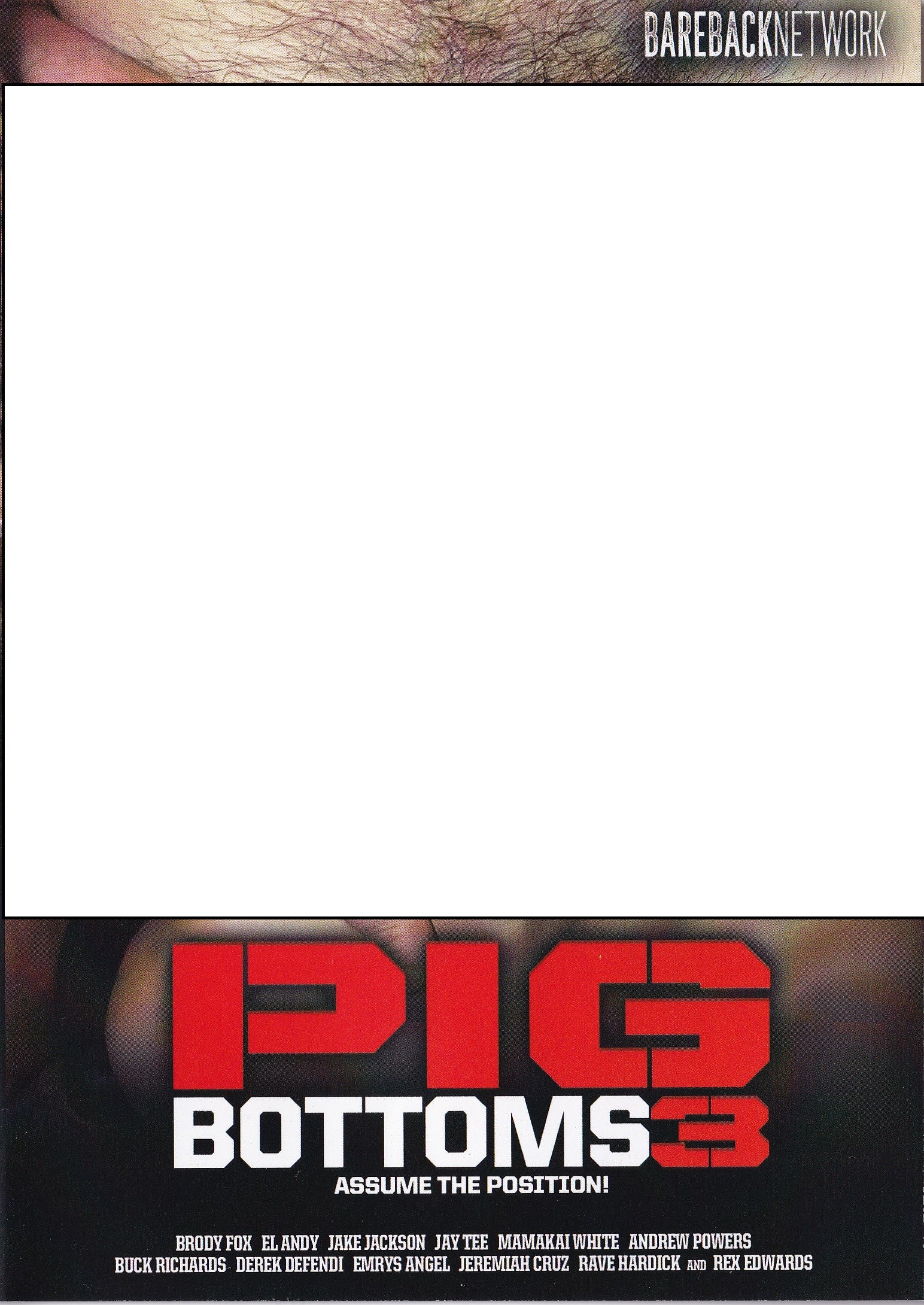 Gay DVD - DUAL DVD - Bareback Network- Pig Bottoms 3 AND 4